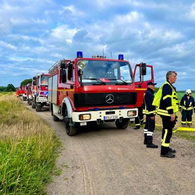 Einsatzübung Wassertransport